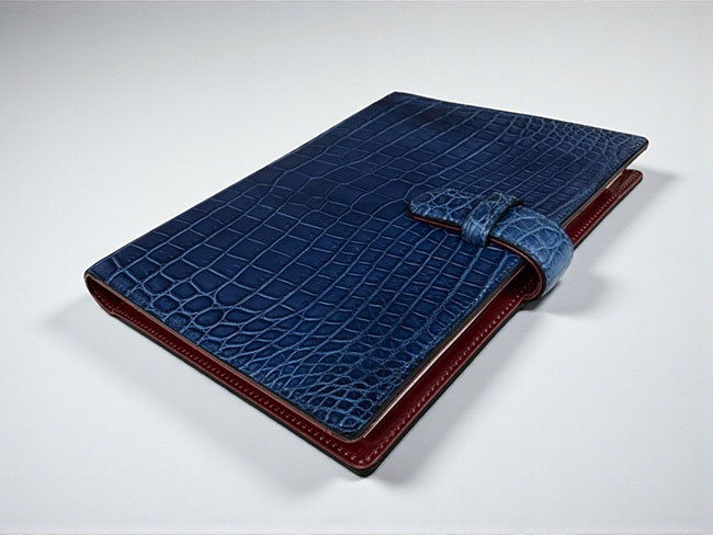 藍染クロコダイルバッグ